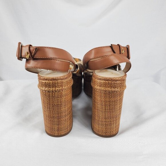 SAM EDELMAN Women's Gray Theresa Ankle Strap Platform Sandals Size 8.5 - Picture 11 of 16